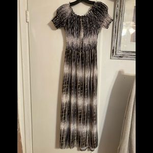 ACE Fashions Short Sleeve Maxi Dress Sz L